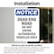 Signmission Dead End Road Do Not Enter Authorized OSHA Notice Sign, Vinyl Decal, 10in W x 14in L, 2PK OS-2PACK-NS-D-1014-V-10946 - alternate 6